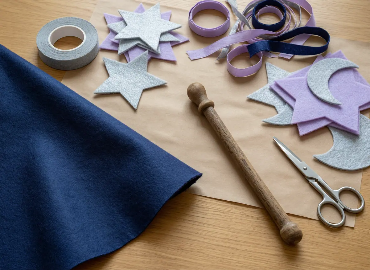 Guide image for DIY Wizard Wand and Cloak: A No-Sew Dress-Up Project
